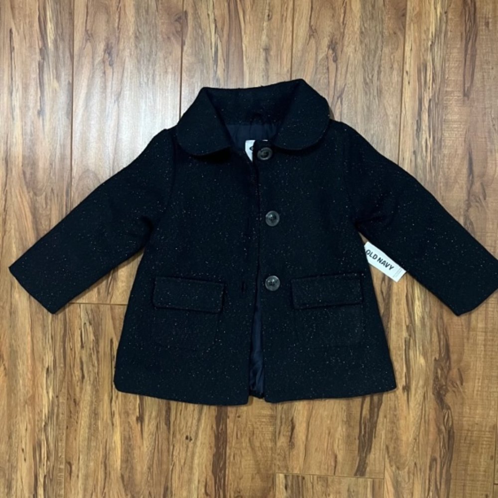 Toddler Girl size 2T Peacoat Navy Blue / Gold Sparkle
